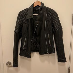 All Saints bike leather jacket